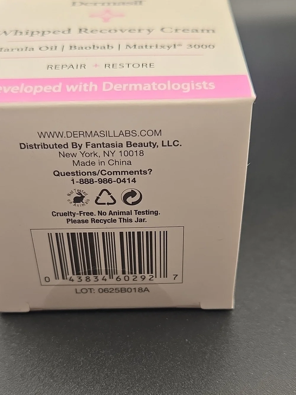 Whipped Recovery Cream - Pink